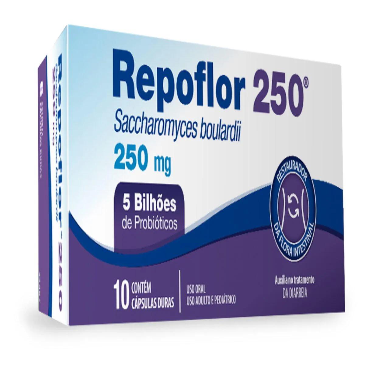 Repoflor 250mg 10 Cápsulas