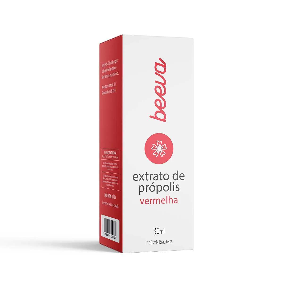 Extrato de Própolis Beeva Vermelho 11% Solução Gotas 30ml