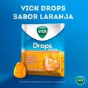 Pastilha Vick Drops Laranja 5 unidades
