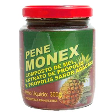 Composto de Mel Penemonex Extrato de Própolis e Própolis Sabor Abacaxi Solução 300g