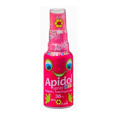 Spray para Garganta Infantil Apidol Kids Sabor Própolis, Tutti-Frutti e Mel 30ml