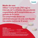 bwell Paracetamol 750mg 10 comprimidos