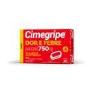 Cimegripe Dor e Febre Paracetamol 750mg 20 comprimidos