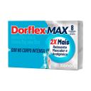 Dorflex Max Dipirona 600mg + Citrato de Orfenadrina 70mg + Cafeína 100mg 8 comprimidos