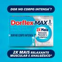 Dorflex Max Dipirona 600mg + Citrato de Orfenadrina 70mg + Cafeína 100mg 8 comprimidos