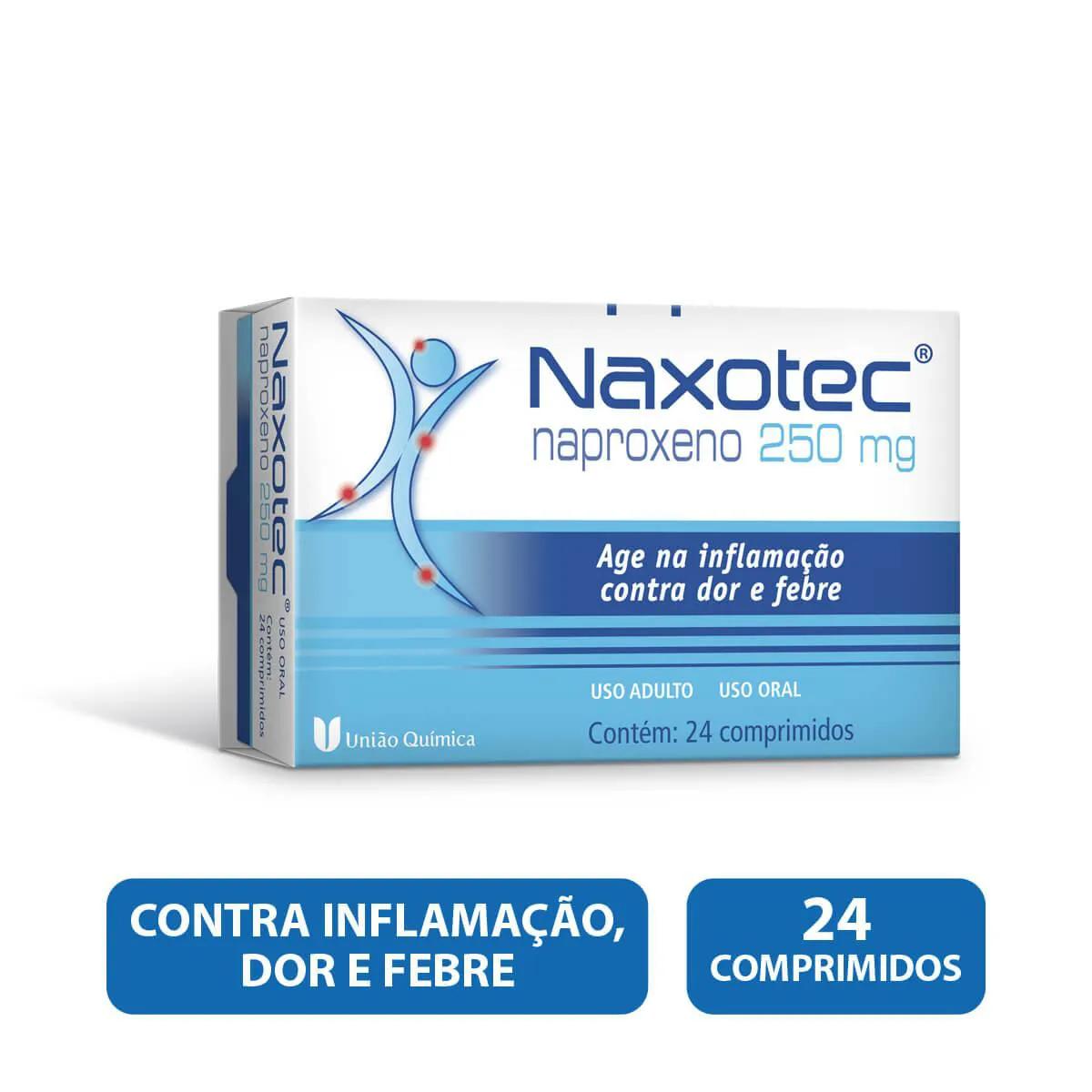 Naxotec Naproxeno Sódico 250mg 24 comprimidos