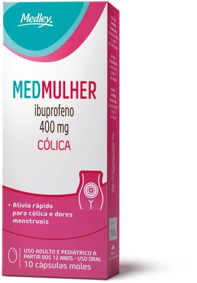 Medmulher Ibuprofeno 400mg 10 cápsulas
