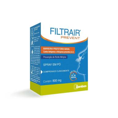 Filtrair Prevent Descongestionante Spray em Pó Nasal 800mg