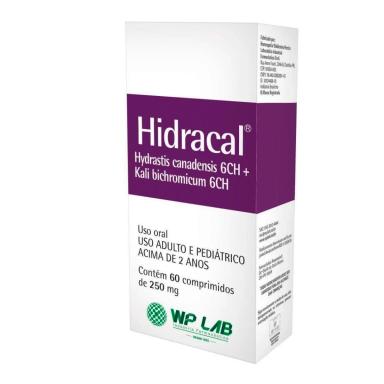 Hidracal Hydrastis Canadensis 6CH + Kali Bichromicum 6CH 60 comprimidos