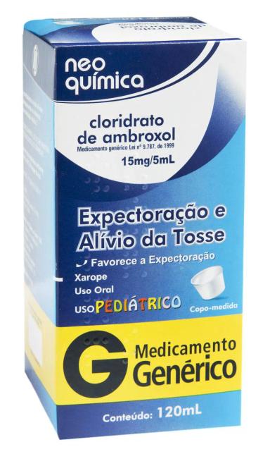 Cloridrato de Ambroxol 15mg/5ml Xarope 120ml Neo Química Genérico