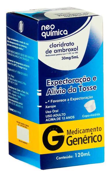 Cloridrato de Ambroxol 30mg/5ml xarope 120ml Neo Química Genérico