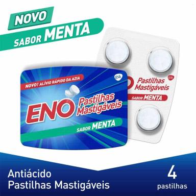 Eno Sabor Menta 4 pastilhas mastigáveis