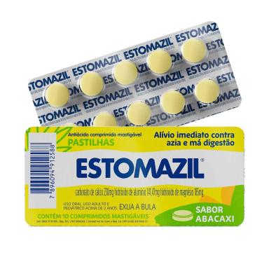 Estomazil Sabor Abacaxi 10 pastilhas masitgáveis