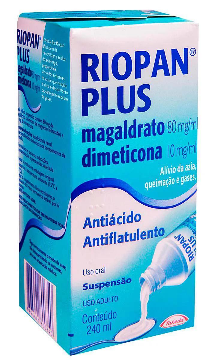 Riopan Plus Magaldrato 80mg/ml + Simeticona 10mg/ml Suspensão Oral 240ml