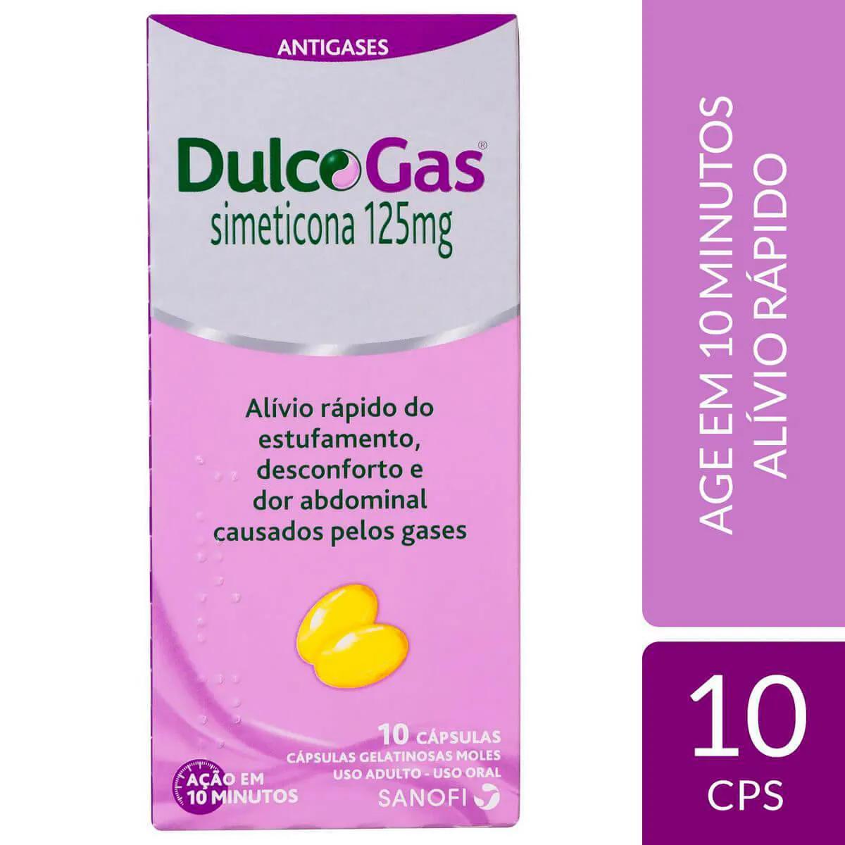Dulcogas Simeticona 125mg 10 cápsulas