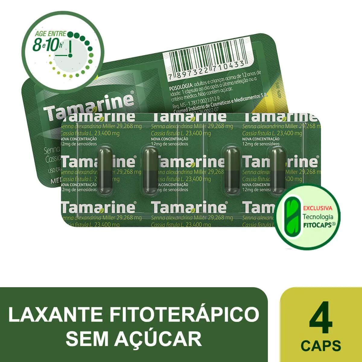 Tamarine 12mg 4 cápsulas