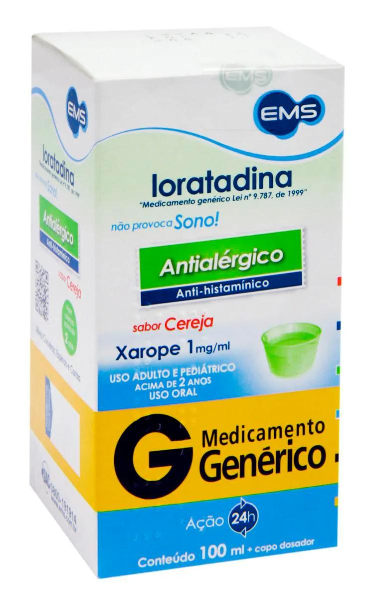 Loratadina 1mg Xarope 100ml EMS Genérico