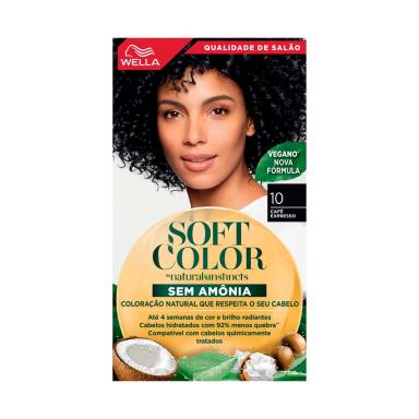 Tintura Wella Soft Color 10 Café Expresso com 1 unidade
