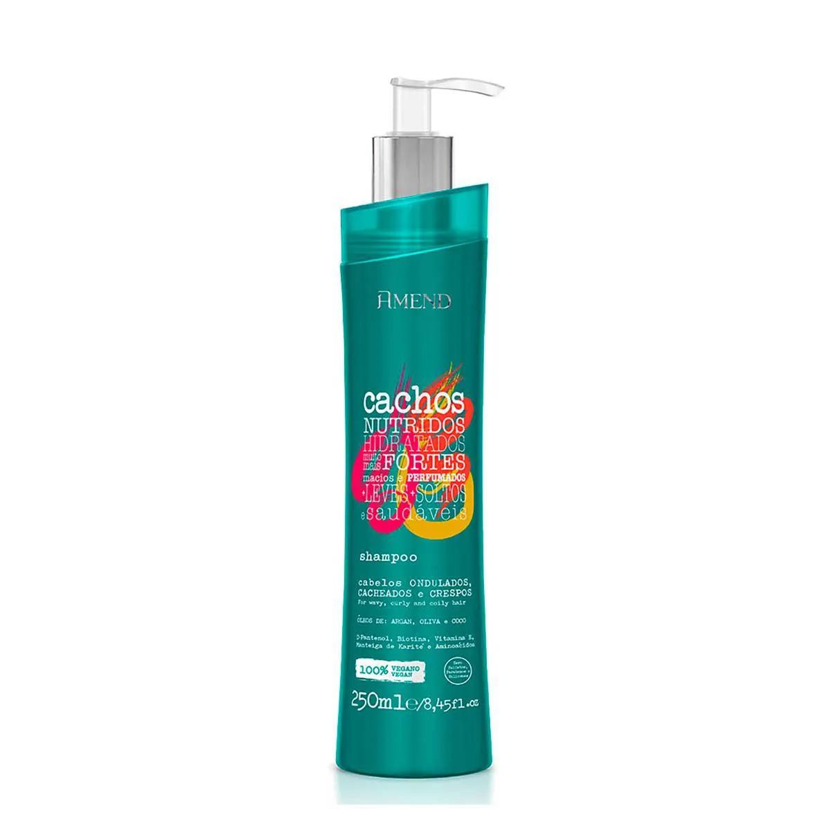 Shampoo Amend Cachos Nutridos Hidratados com 250ml