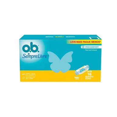Absorvente Interno OB Sempre Livre  ProComfort Médio 16 unidades