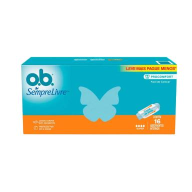 Absorvente Interno OB Sempre Livre  ProComfort Super 16 unidades