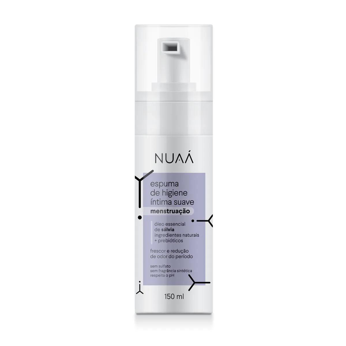 Espuma de Higiene Íntima Nuaá Suave Menstruação 150ml