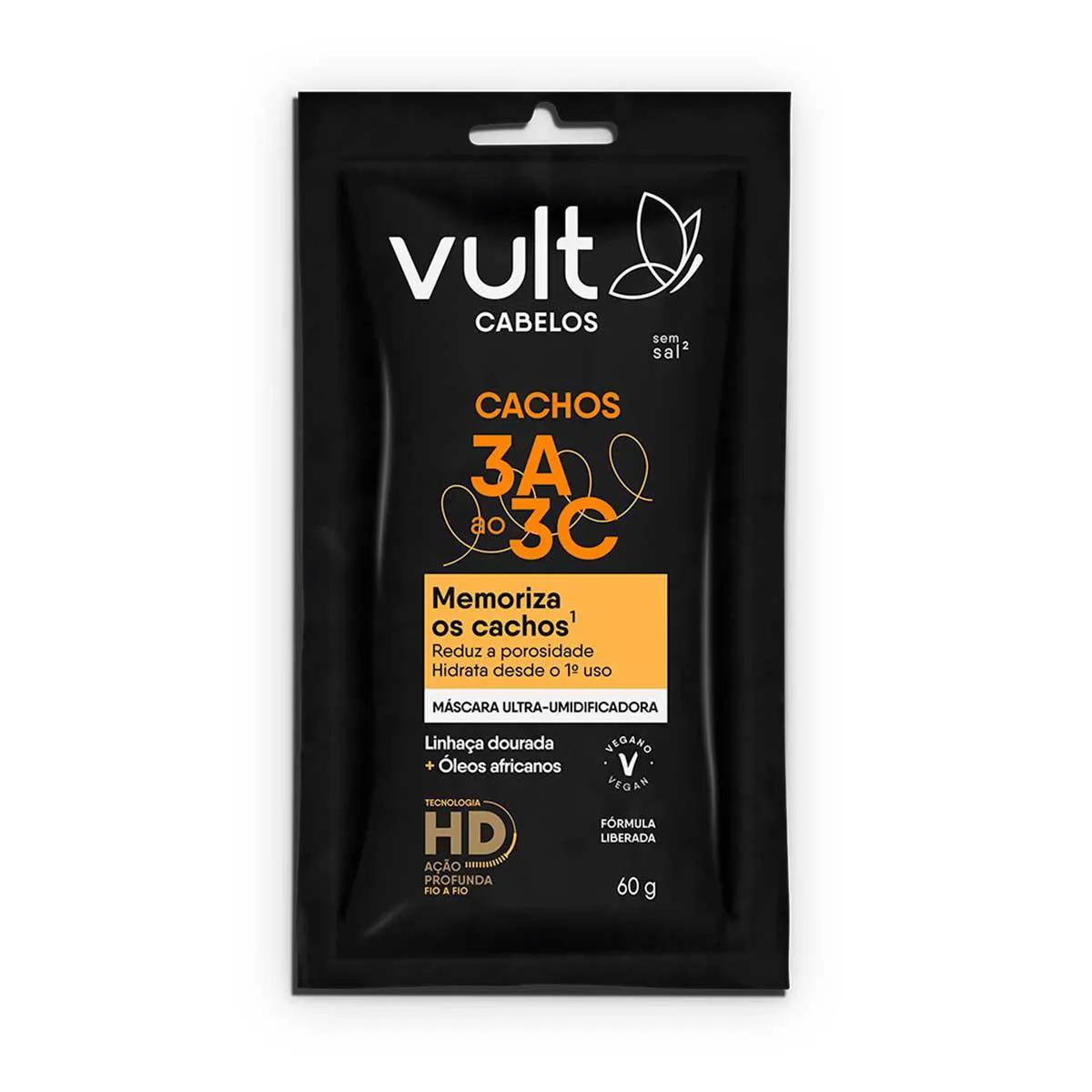 Máscara Capilar Vult Cabelos Cachos 60g