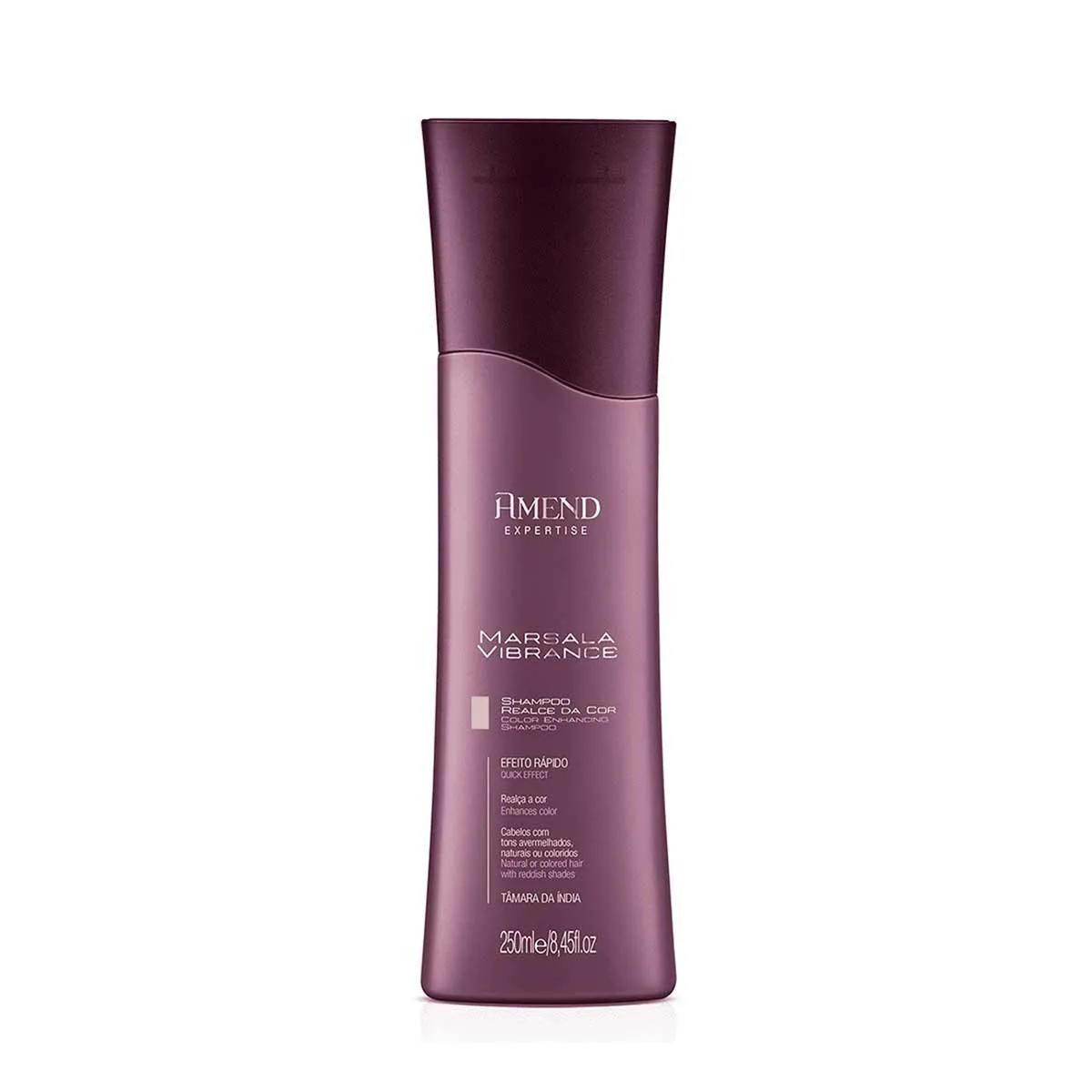 Shampoo Amend Expertise Realce da Cor Marsala Vibrance com 250ml