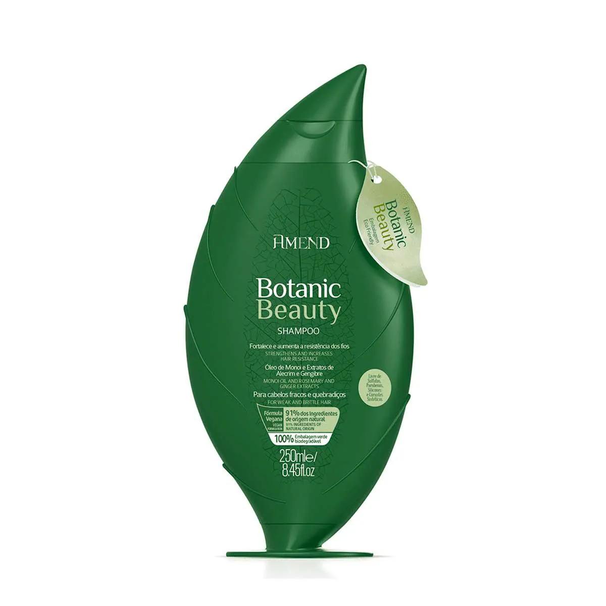 Shampoo Amend Botanic Beauty Óleo de Monói e Extratos de Alecrim e Gengibre 250ml
