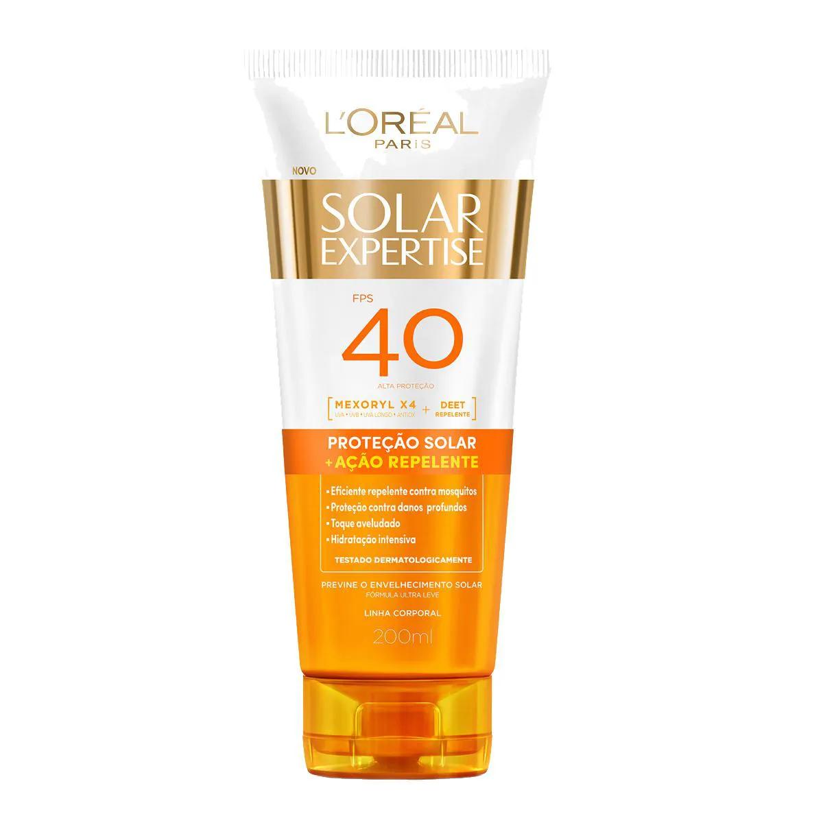 Repelente L'Oreal Paris Solar Expertise FPS 40 Loção com 200ml