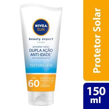 Protetor Solar Corporal Anti-Idade Nivea Sun Beauty Expert FPS 60 com 150g