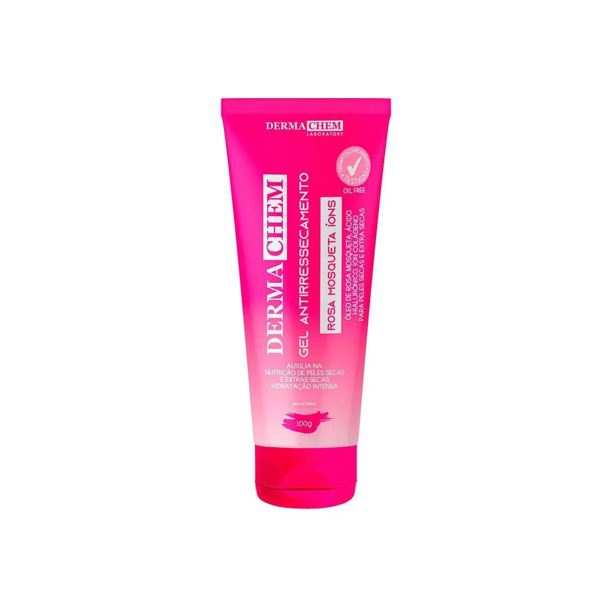 Gel Antirressecamento Dermachem Rosa Mosqueta Íons com 100g