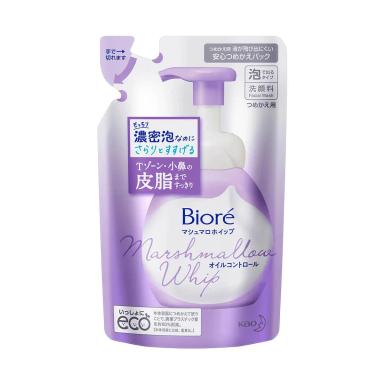 Sabonete Facial Bioré Marshmallow Whip Oil Control Refil com 130ml