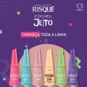 Esmalte Risqué Cremoso É do Meu Jeito Fica, Vai Ter Arco Íris 8ml