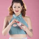 Adesivo de Silicone para os Seios That Girl Reutilizável Pele Clara com 1 par