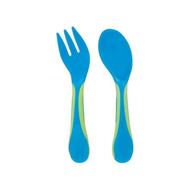 Kit Talher Buba Baby com Case Azul com 1 unidade