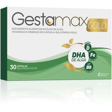 Suplemento Alimentar Gestamax Gold 30 Capsulas Moles