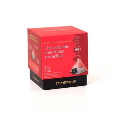 Tea Shop Pu Erh Frutas do Bosque Chá Misto Vermelho 10 sachês