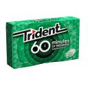 Goma de Mascar Trident 60 Minutos Hortelã Sem Açúcar 16 unidades