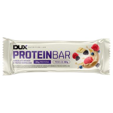 Barra de Proteína Dux Protein Bar Chocolate Branco e Frutas Vermelhas 60g