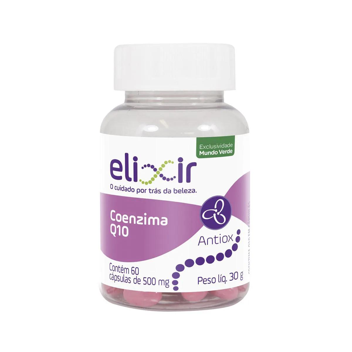 Coenzina Q10 Elixir com 60 cápsulas