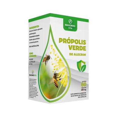Suplemento Alimentar Própolis Verde de Alecrim 400mg Equilíbrio Vita com 60 Cápsulas