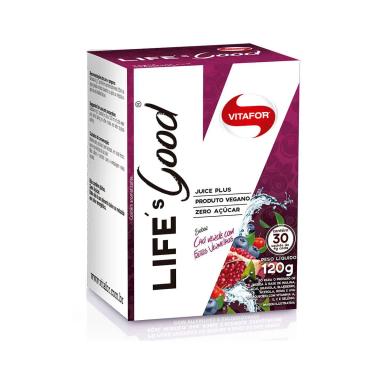 Life's Good Vitafor Sabor Chá Verde com Frutas Vermelhas com 30 Sachês de 4g cada