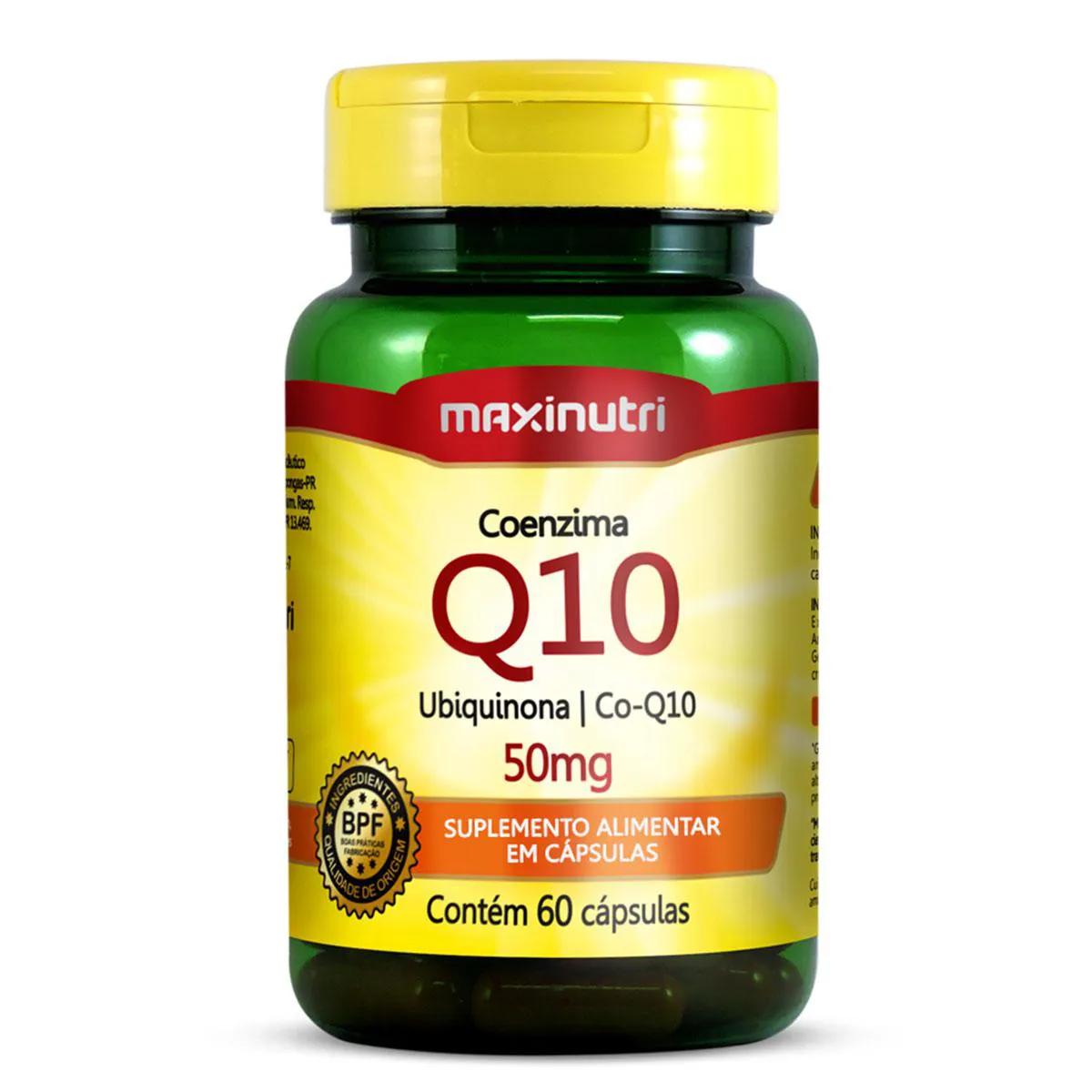 Coenzima Q10 50mg Maxinutri 60 cápsulas
