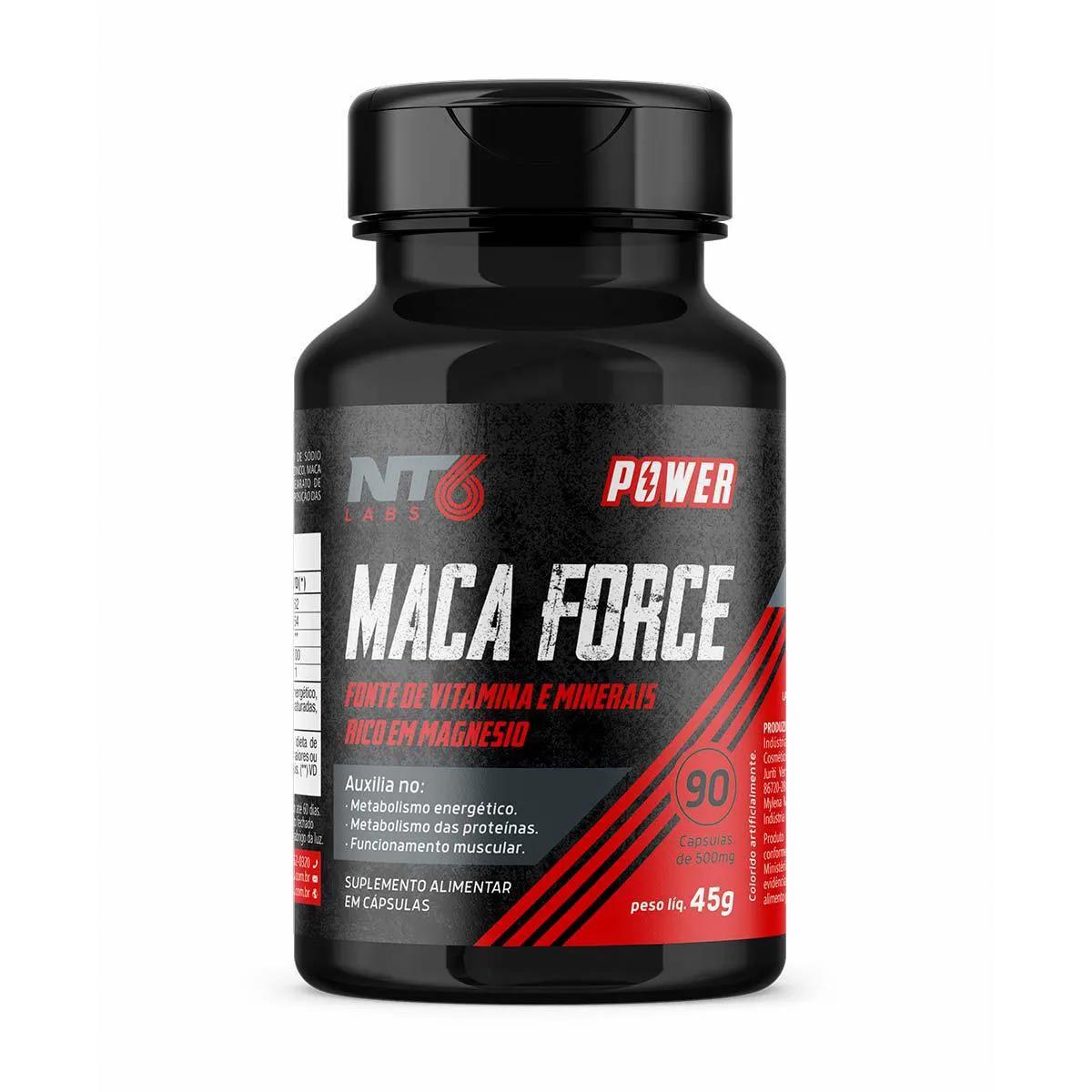 Suplemento Alimentar Nutrasix NT6 Maca Force com 90 Cápsulas