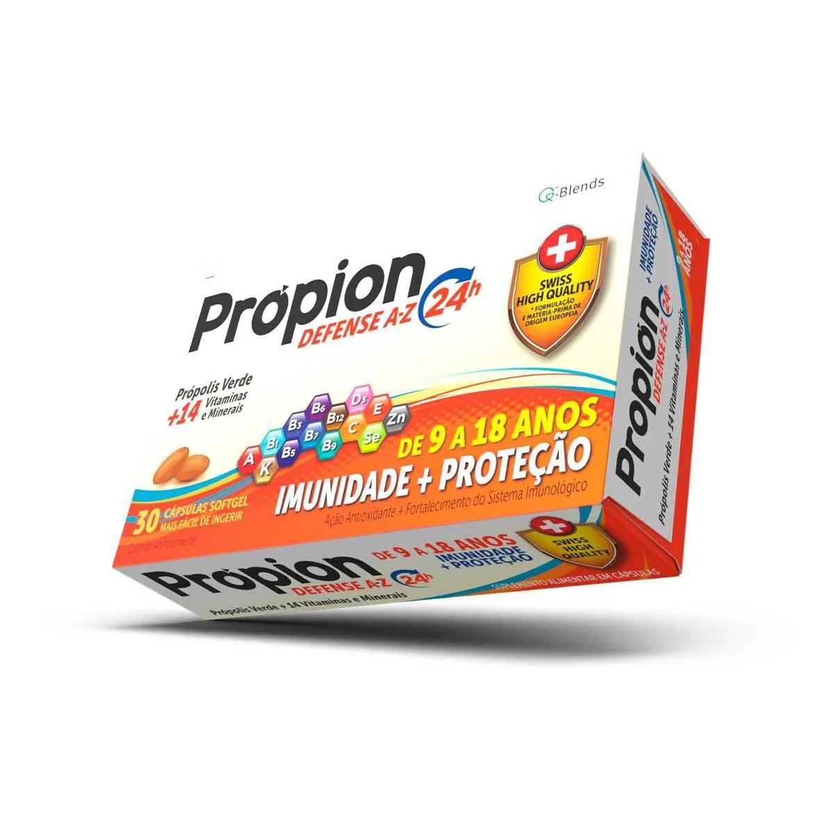 Própion Defense A-Z  de 9 a 18 Anos com 30 Cápsulas