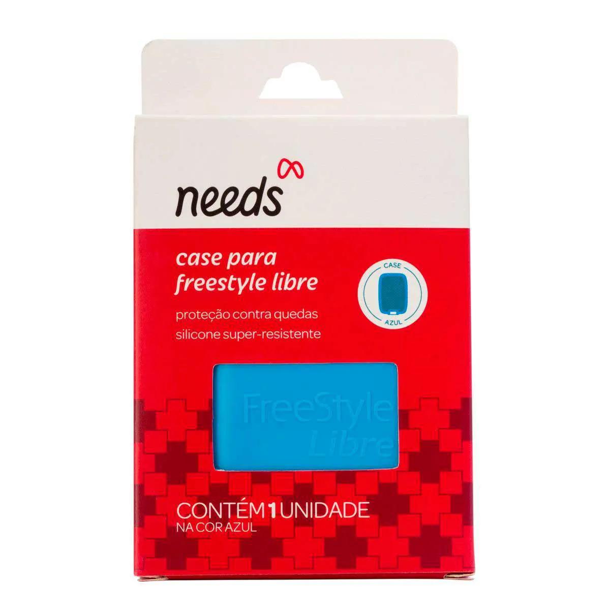 FreeStyle Libre Case Needs Azul com 1 unidade