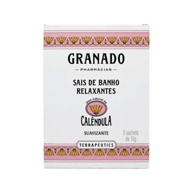 Sais de Banho Granado Terrapeutics Calêndula 5 Sachês com 15g cada