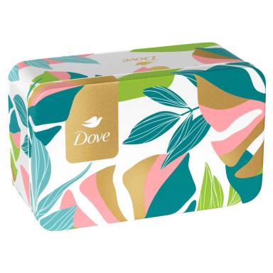 Kit Dove Sabonete em Barra Sortidos 5 unidades + Lata Verde