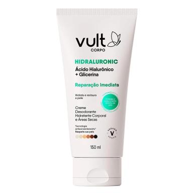 Creme Hidratante Desodorante Corporal Vult Corpo Hidraluronic Glicerina Reparação Imediata Áreas Secas 150ml